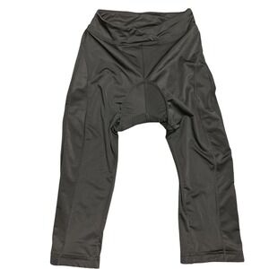 Crivit Womens Blck Padded Cycling Capris Coolmax Chamois Size S 4/6 Biking Pants